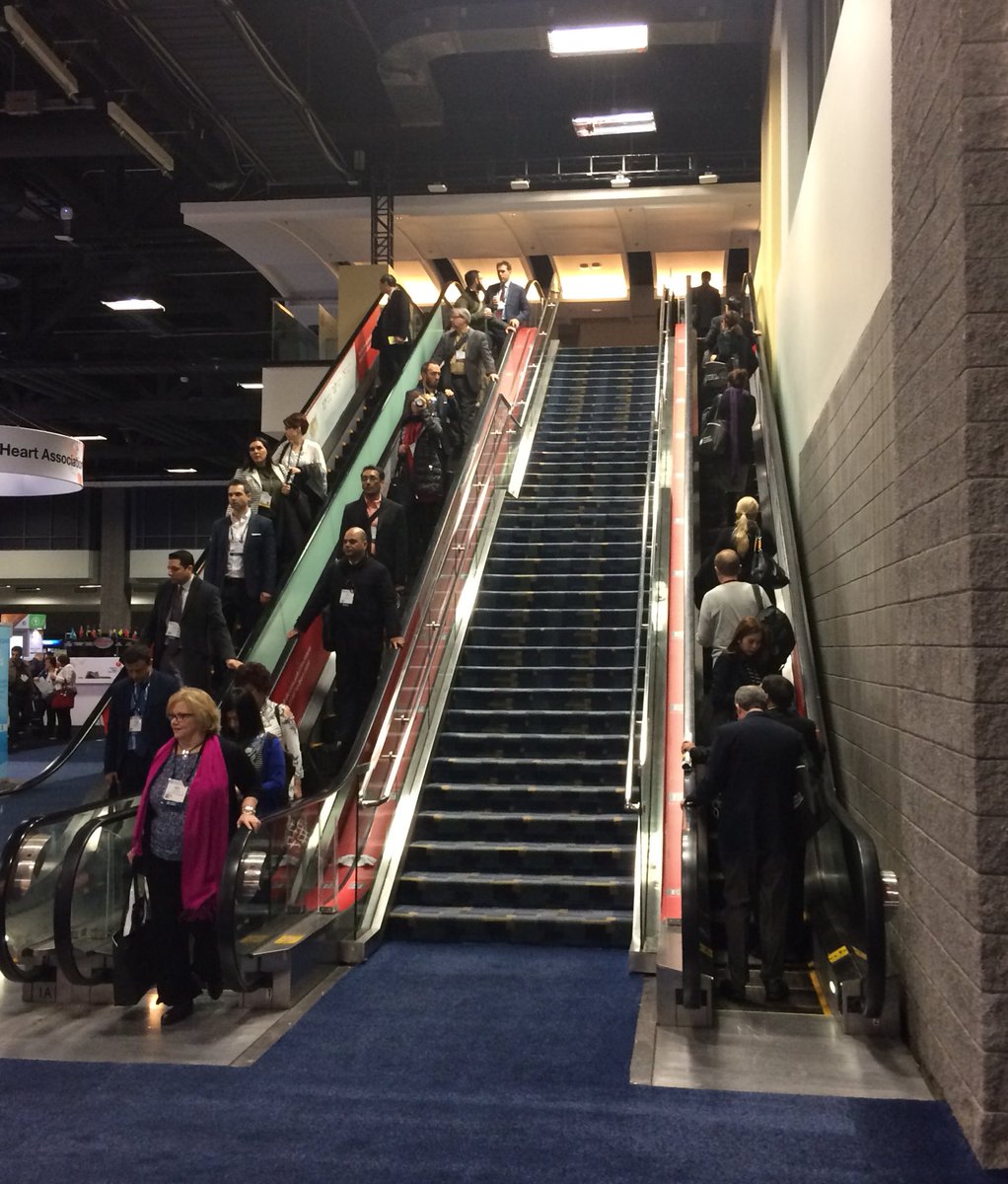 Jeffrey Geske, MD (@jeffreygeske) on Twitter photo #ACC17 #Cardiology <a href="/MayoClinicCV/">Mayo Clinic CV</a> how often do we actually take stairs vs escalator? #thingsthatmakeyougohmm #ACC17 #Cardiology <a href="/MayoClinicCV/">Mayo Clinic CV</a> how often do we actually take stairs vs escalator? #thingsthatmakeyougohmm