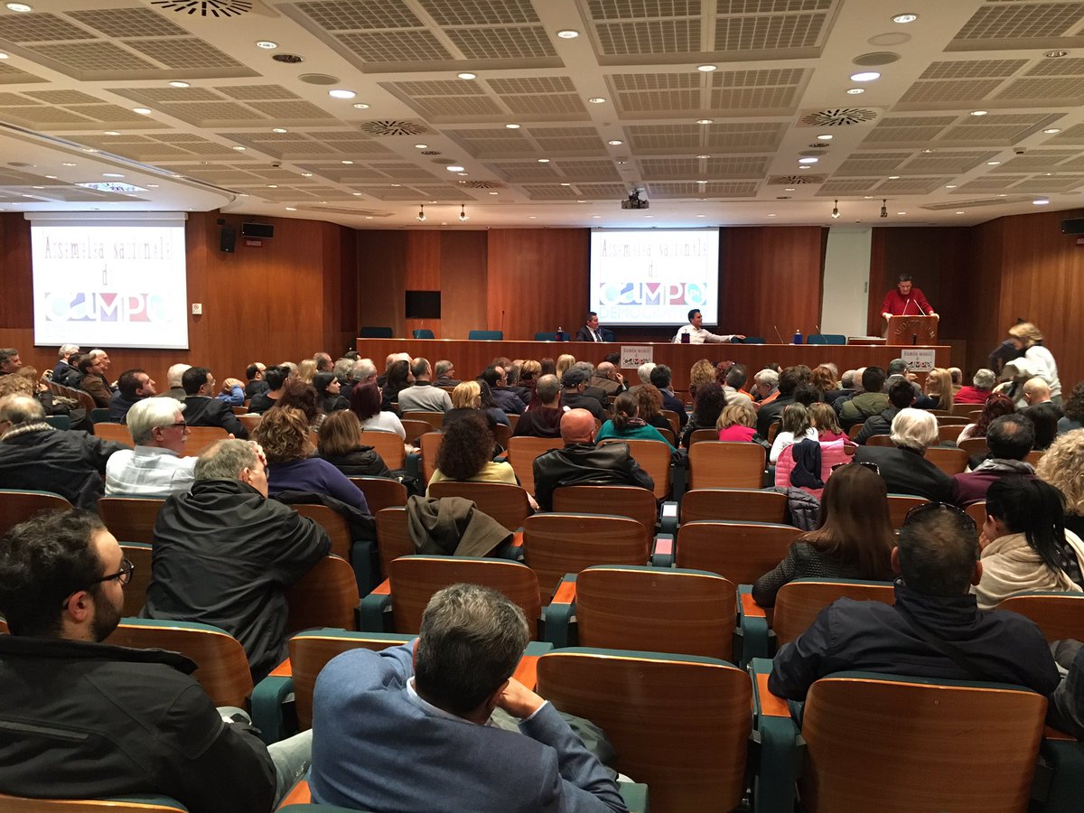 sandrogozi's tweet photo. Assemblea Nazionale @campodem al via! https://t.co/8bfxWBxWZx