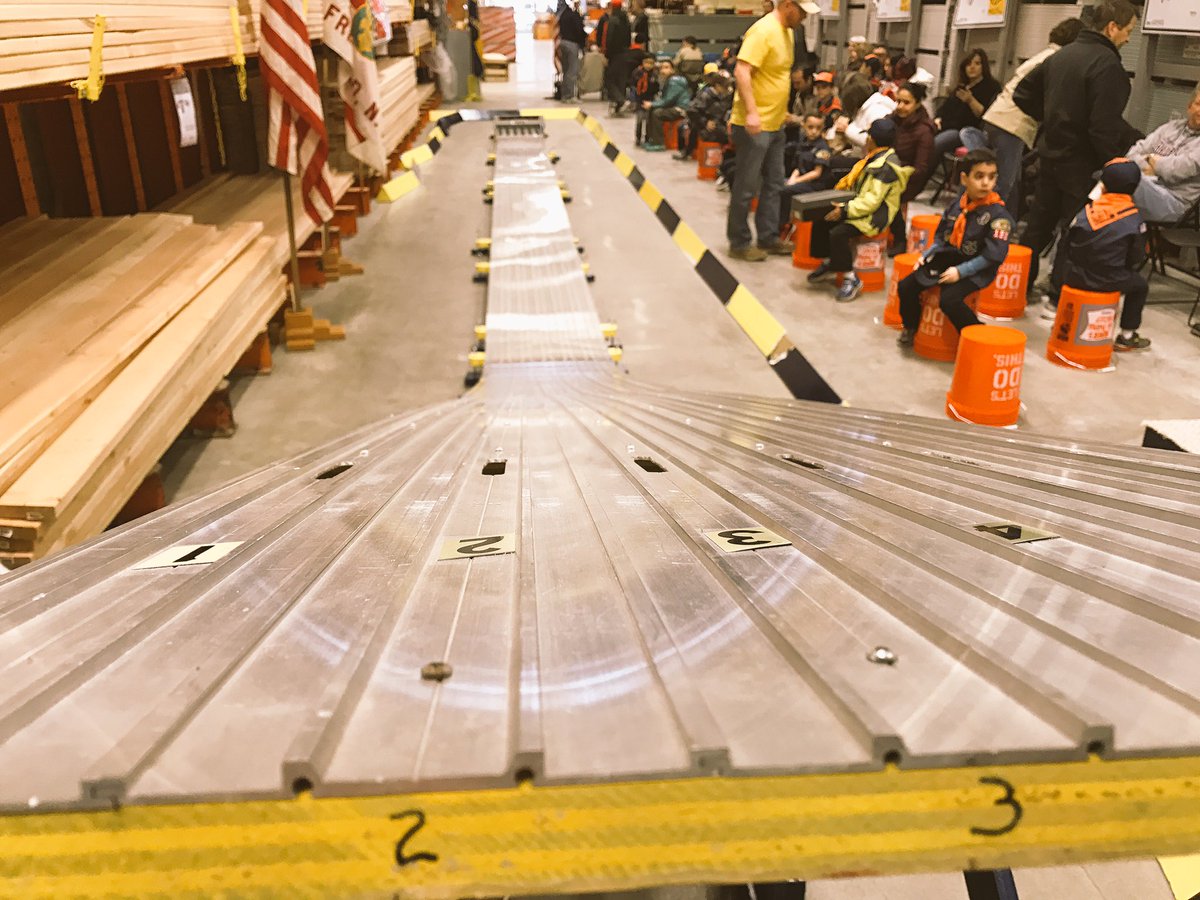 vairette's tweet photo. Here we go! Another year, Store #0961 Freehold, NJ is hosting the Regional Boy Scouts Pinewood Derby. https://t.co/YgeZ20FgjR