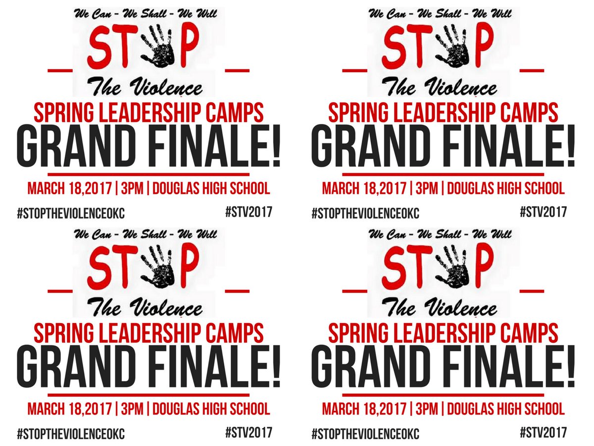 STVOKC's tweet photo. It's grand finale day!!! Hope to see you there! Support our youth! #okcnonprofit #stv2017 #stoptheviolenceokc #okc #freeevent https://t.co/1Q9qfQncQF