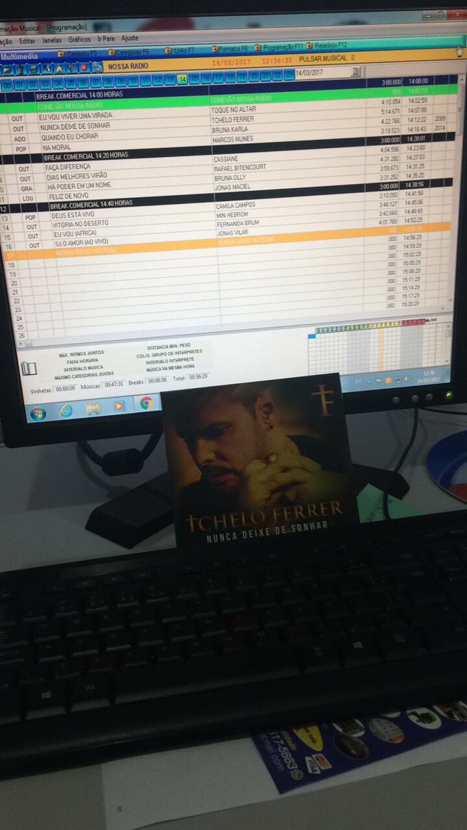 Nossa Radio de Vitoria tocando Nunca Deixe de Sonhar!!!
