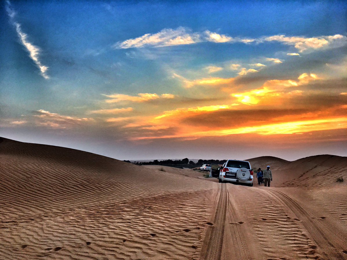 thetraveltub's tweet photo. #Dubai #sunset ❤ #desertsafari #travel #wanderlust #thetraveltub https://t.co/gX3v6aU3DA