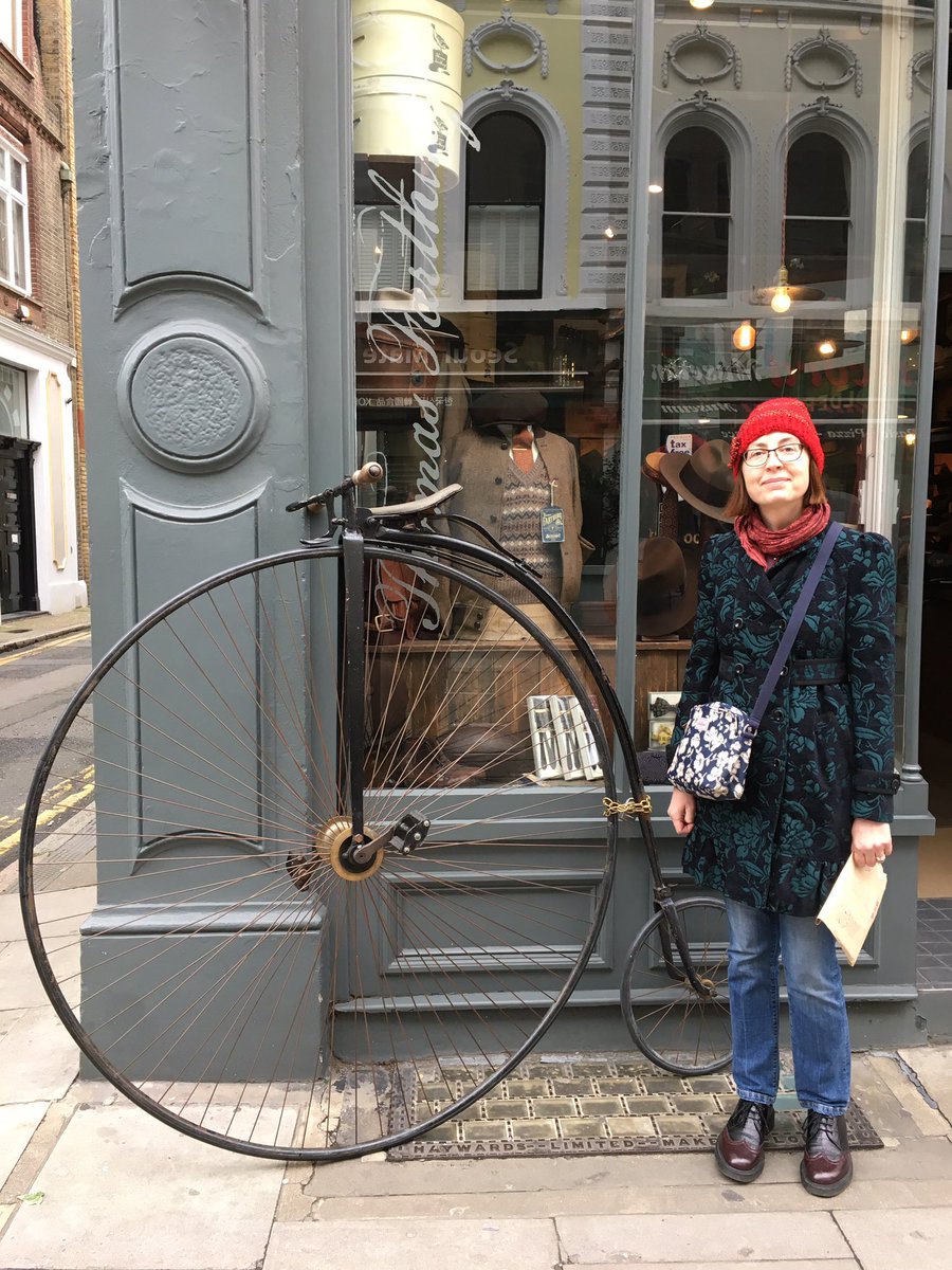 psaxton63's tweet photo. Is this @bitthday 's new bike? Outside fantastic outfitters #ThomasFarthing. Everything a gentleman might need. https://t.co/HrhECwXCAd