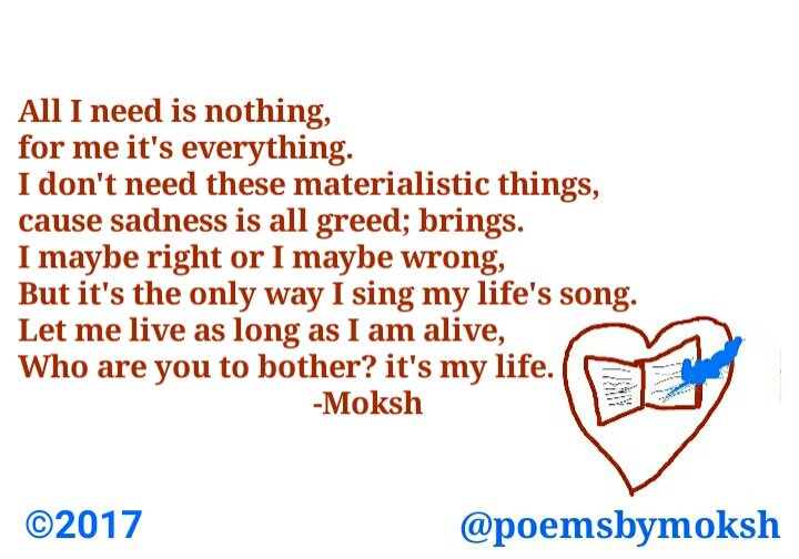 poemsbymoksh's tweet photo. #WANA #AmWriting #AmEditing #WordCount #PoetTues #IndieAuthors
#PBLitChat #Authors_of_Twitter #WritersEditing #Writers #life #nothing #need https://t.co/o5lYo4ZAmw