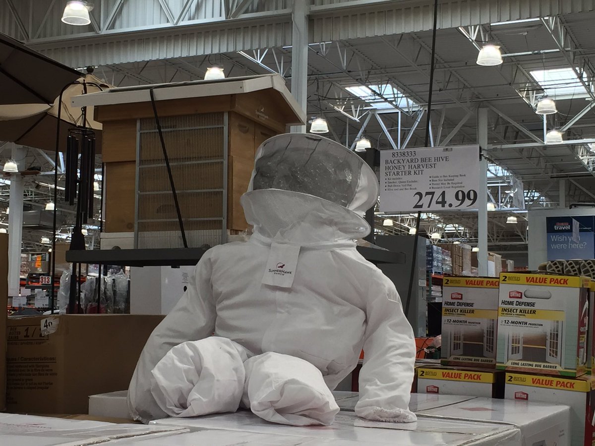 AssassinSarah's tweet image. Pick up your backyard beehive starter kit at @Costco, but don&apos;t forget to grab the insecticide value pack on your way out! #savethebees
