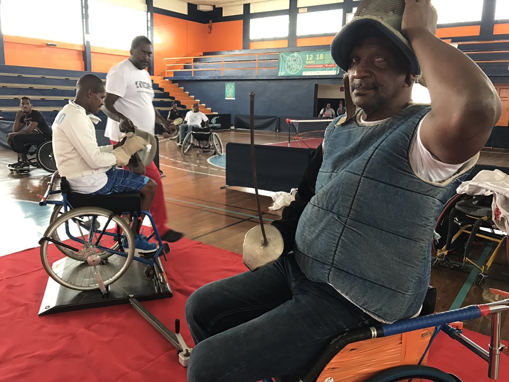 CTM_Martinique's tweet photo. Escrime fauteuil, tennis fauteuil, judo... c'est parti pour une matinée handisportive au Stade Louis-Achille ! #SPH2016 https://t.co/gbfdfdHd0K