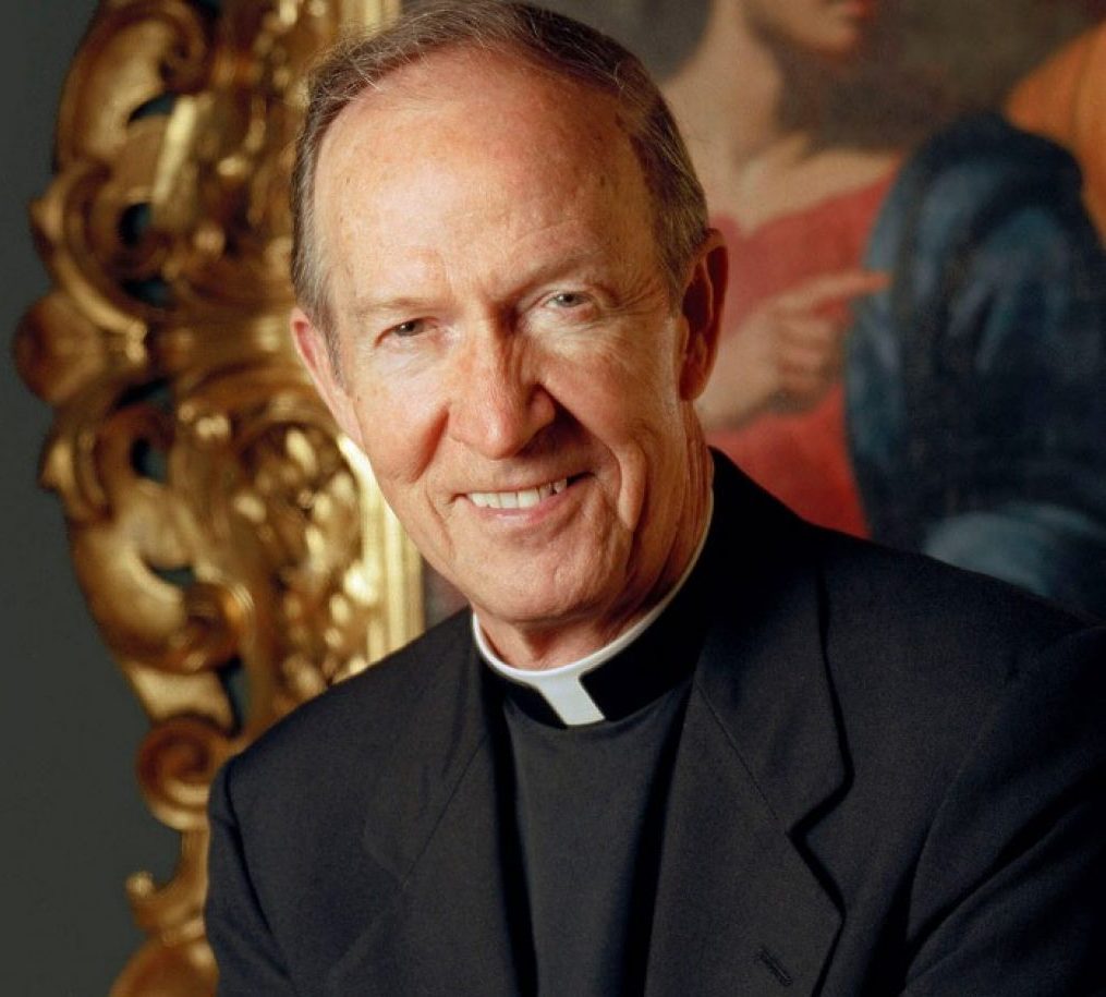 BostonCollege's tweet image. The Boston College community mourns the death of our 24th president and first chancellor, Rev. J. Donald Monan, SJ: bc.edu/bc-web/bcnews/…