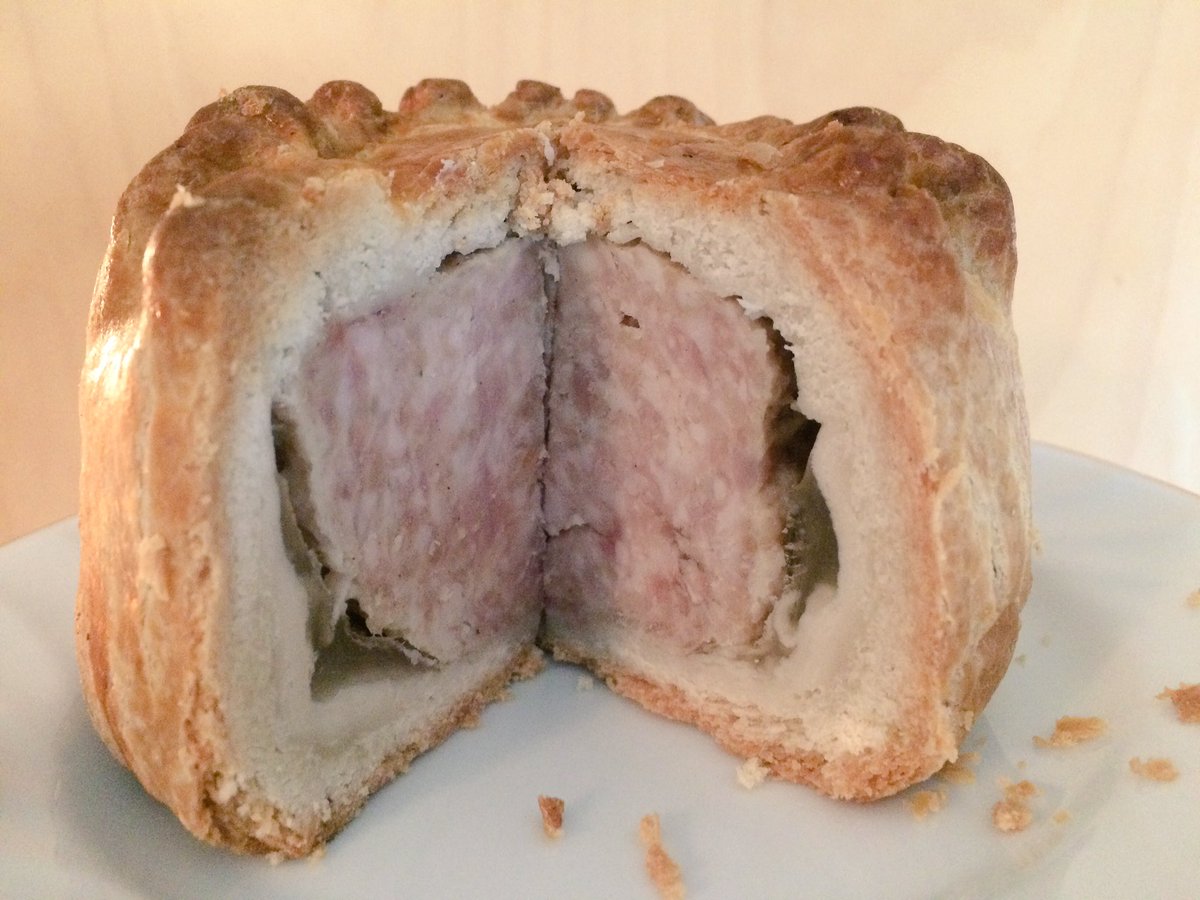Now, this is a pork pie! Scrummy stuff from <a href="/TunleyFarm/">Tunley Farm Butchers</a> #pie #weekend #Bath #farmersmarket #BritishPieWeek