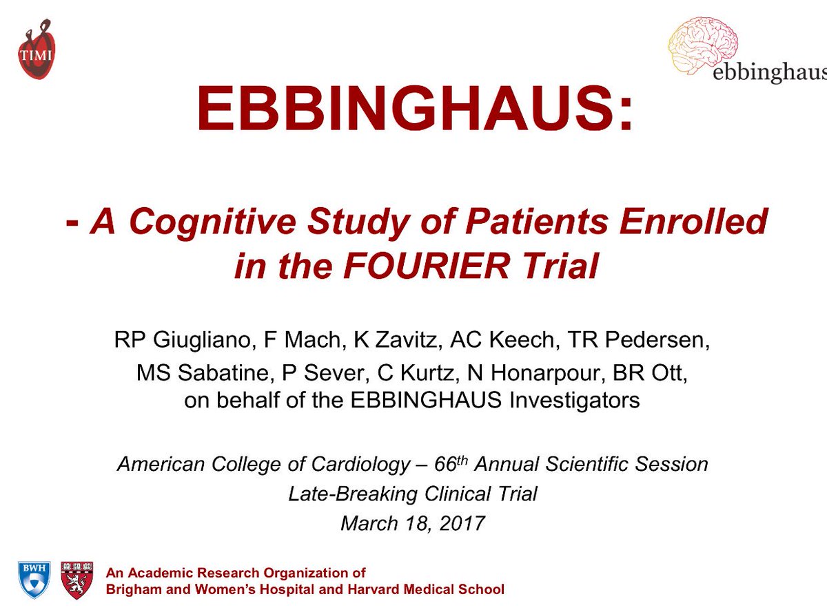 CristobMorales's tweet image. clinicaltrialresults.org/Slides/ACC2017… Seguridad Neurocognitiva con LDL&amp;lt;25 en estudio #EBBINGHAUS y #evolocumab @DiegoBellido2 @cristinatejerap
