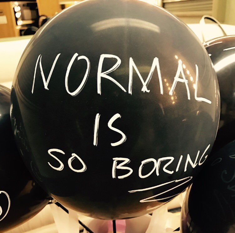 lilycollins's tweet image. Birthday surprise on set @LastTycoonTV. Cake and balloons with quotes from #Unfiltered! The sweetest treats from the best cast and crew...