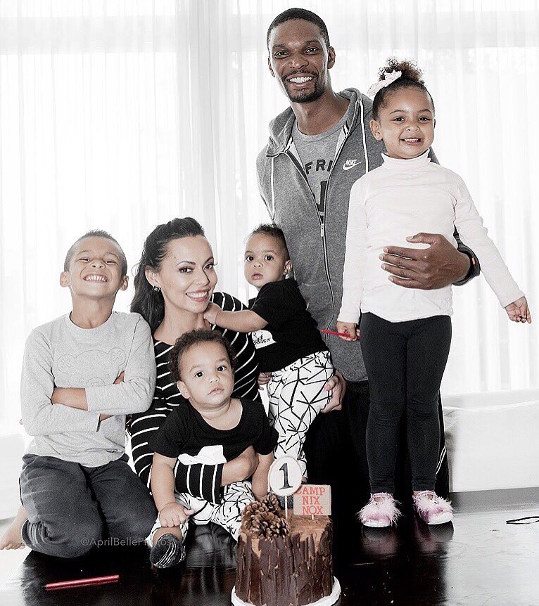 Chris and Adrienne Bosh Celebrate the Twins First Birthday with Camp