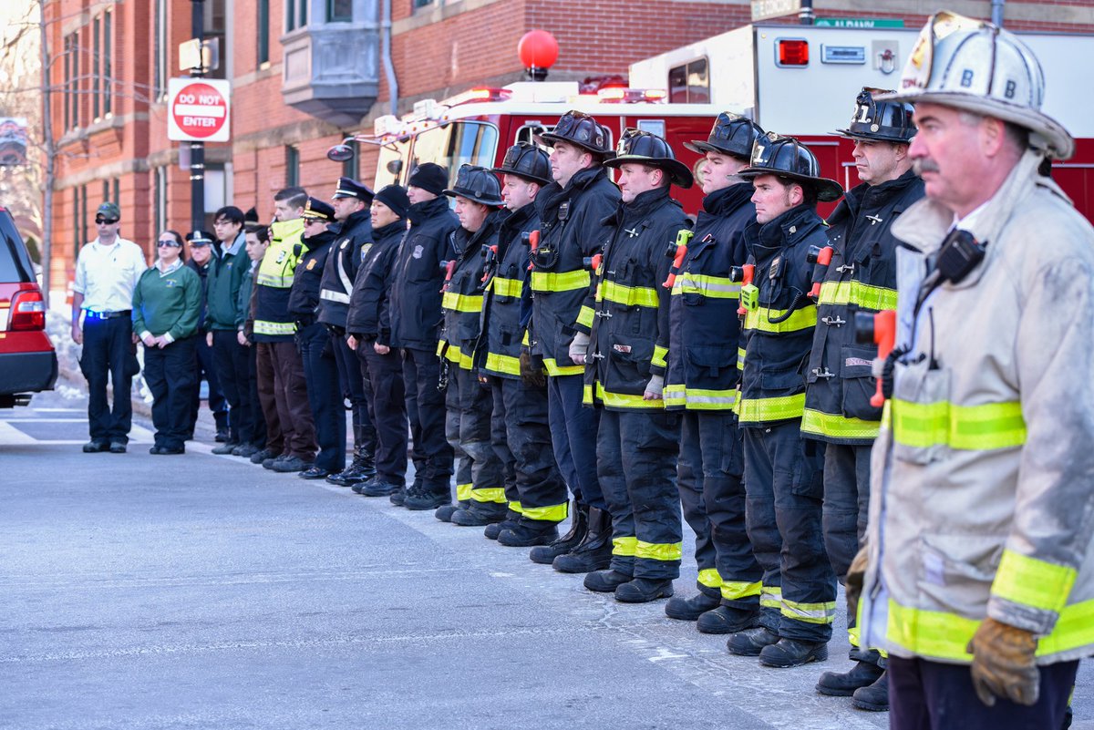 bostonherald's tweet image. Fire officials salute fallen Watertown firefighter bhne.ws/MQvjBvU