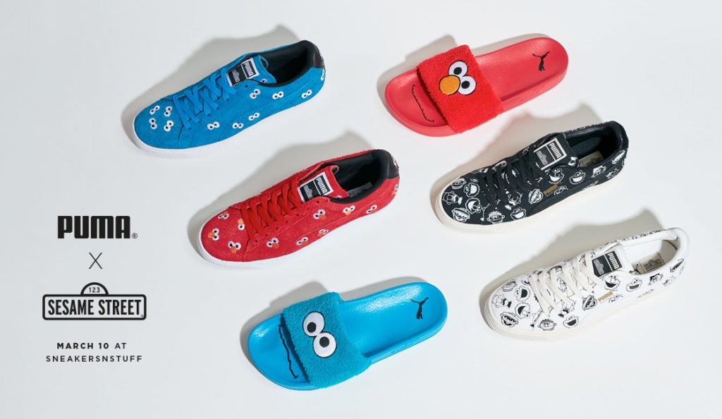 puma sesame street slides