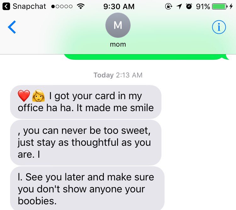 ring_my_BELLL's tweet photo. cute messages from my mom #thelasttext https://t.co/EaSrfZ1wwP