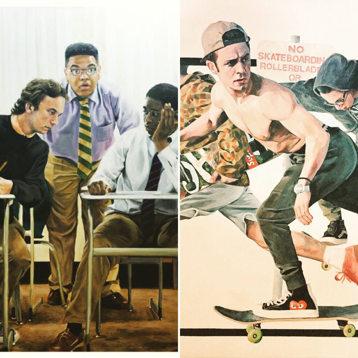 LenPeralta's tweet image. .@Lin_Manuel My son is selling his art to go to NYC to accept his American Vision Medal in painting. Signal boost? bit.ly/maxthepainter