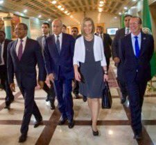 FedericaMog's tweet photo. #EU joins @arableague_gs @UN &amp; @_AfricanUnion for first #Libya Quartet meeting in Cairo. With AboulGheit @jmkikwete @KoblerSRSG https://t.co/pyDxYdcNkV