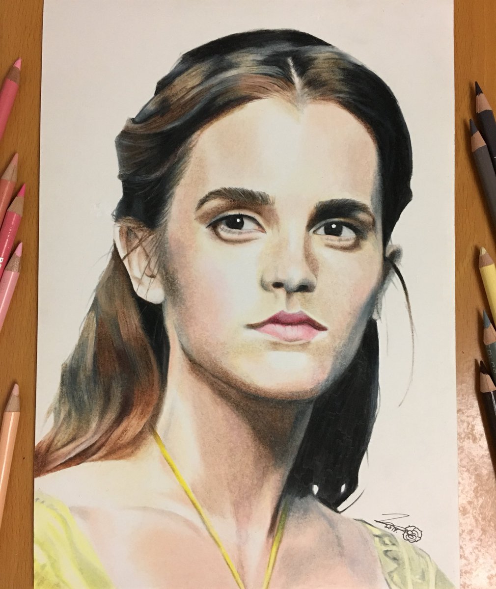 Rosencheng On Twitter Drawing Emma Watson As Belle Beauty