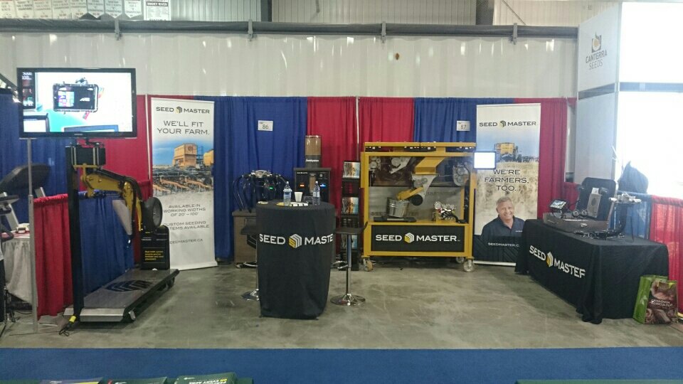 SeedMasterMfg's tweet photo. We’re at #SARDATS2017, are you? Stop by booths 86 and 87 to check out our #TunableTower and #UltraProII display. @SARDA6 #SeedMaster #canola https://t.co/tDjqTVP9yq