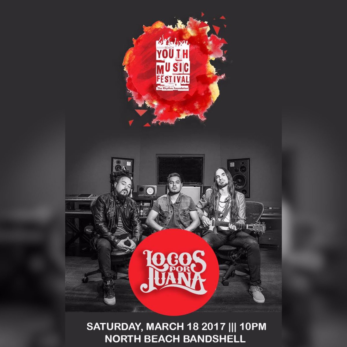 calltomusic's tweet photo. Tonight, lets celebrate Miami's youth and the future bands of tomorrow with a special closing performance from @LocosporJuana https://t.co/w668n1MDtF