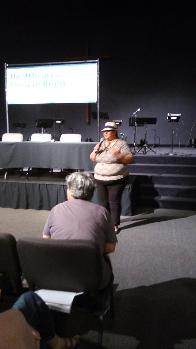 CalPartnership's tweet photo. @ Pomona Community Healthcare townhall. Claudia Bedolla, uninsured constituent. @ConnieMLeyva #SB562 #HealthyCa #SenateHealthCommittee https://t.co/xT1J0HDUMV