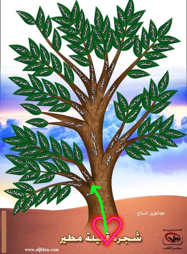 مثال المريخي On Twitter شجرة قبيلة مطير حفظها الله من كل مكروه
