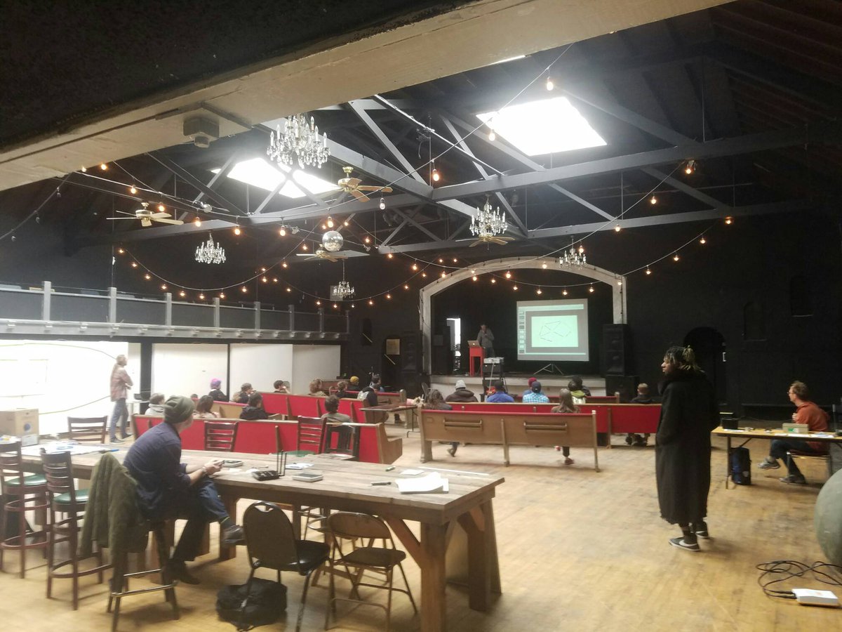 Awesome turnout for the Build Your Own Internet workshop today with <a href="/pplsopennet/">People's Open Net</a> at <a href="/omnicommons/">Omni Commons</a> - livestream at pscp.tv/w/a5xRMDM2MTI1… !