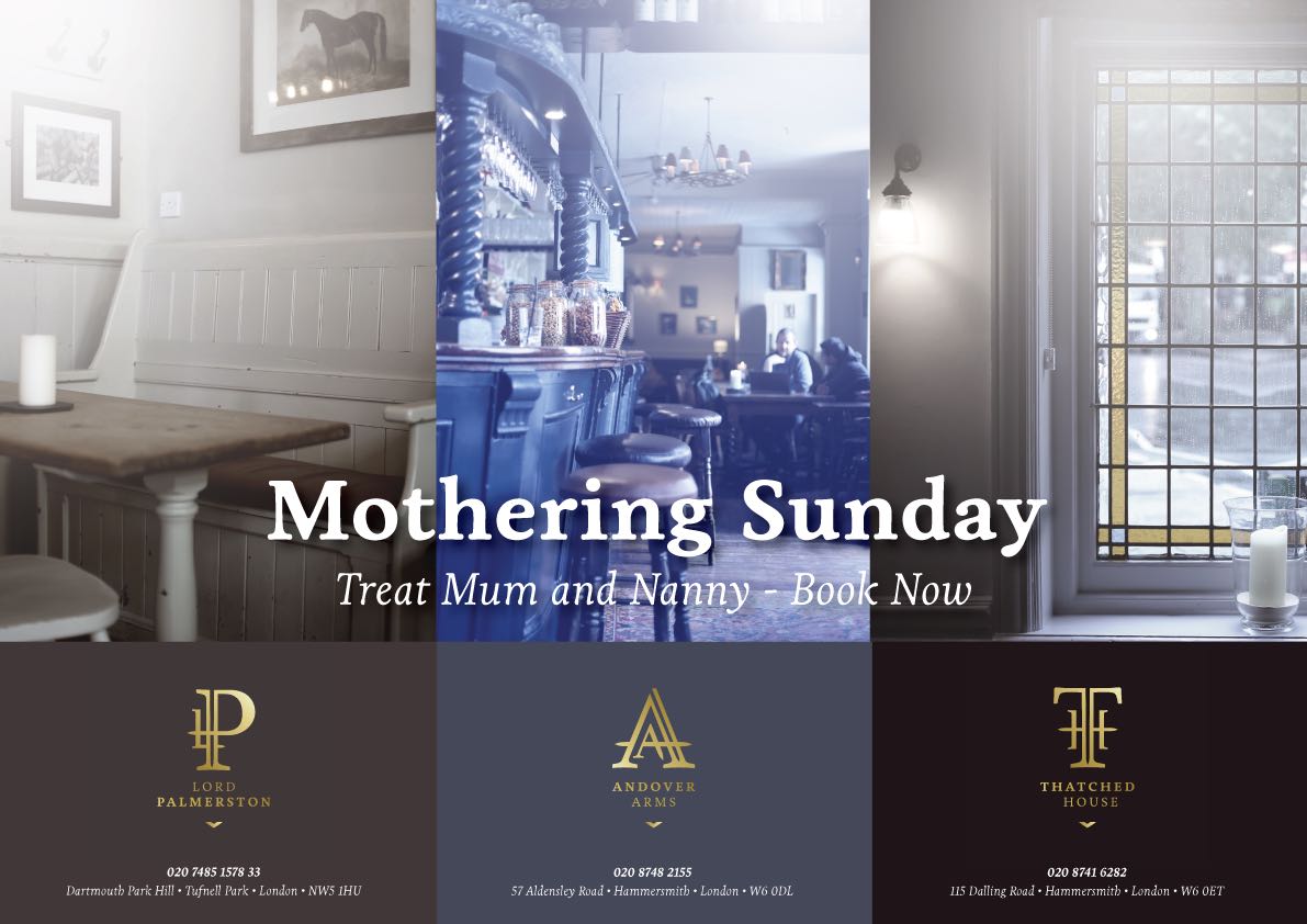 Treat Mum and Nanny - Book Now!
Tel: 020 7485 1578
connect@thelordpalmerston.com  
#dogs <a href="/AllDogsMatter/">All Dogs Matter</a> #dogsfriendly