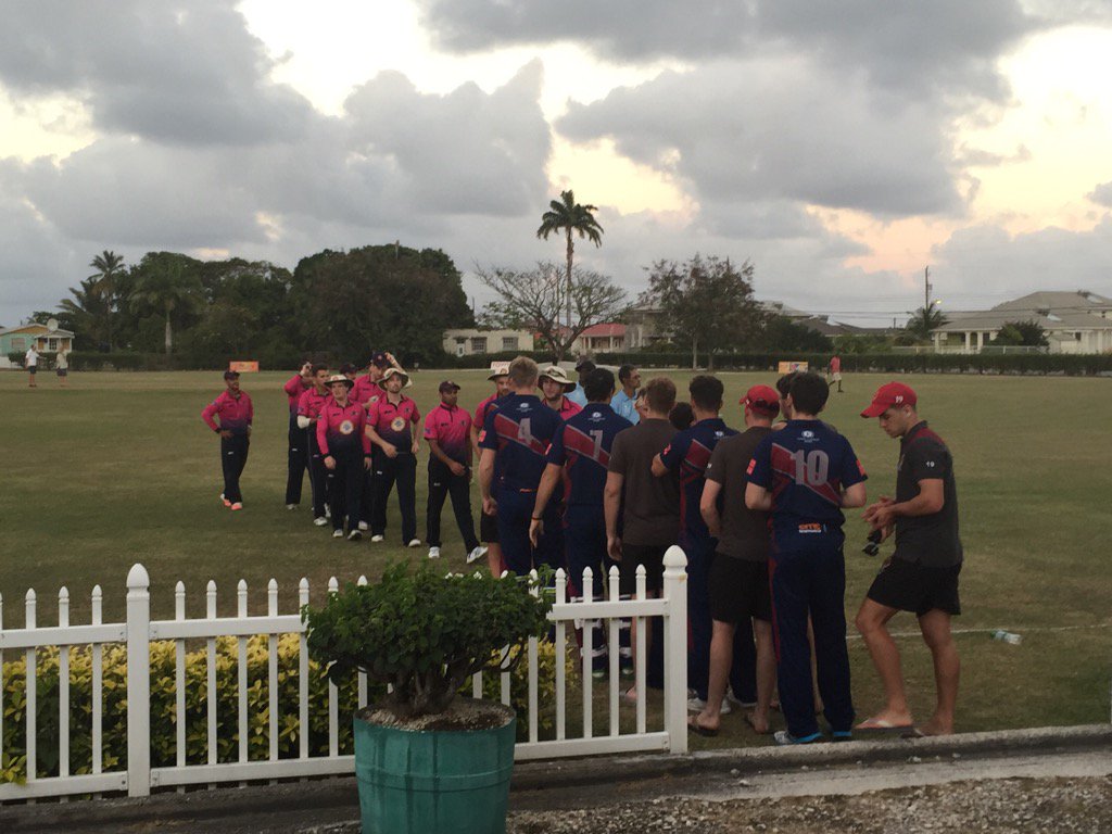 NorthantsCCC's tweet photo. Well fought out game in the end! But the Steelbacks just edged it! #NORvCAR #Barbados2017 https://t.co/qJOxicMfsh