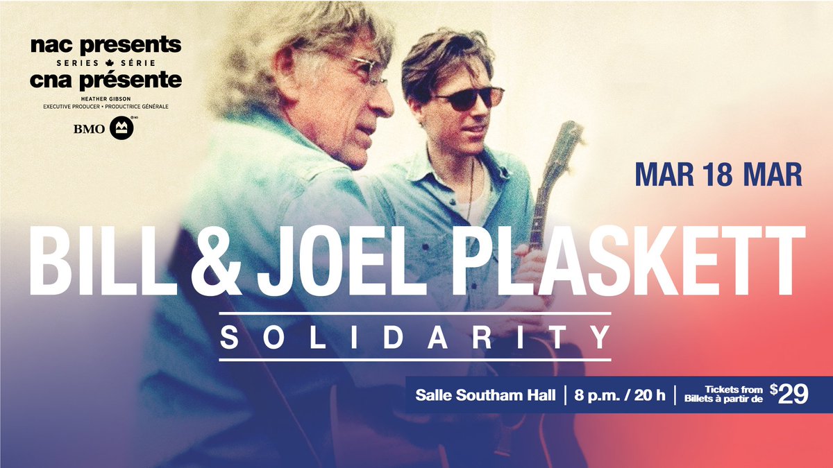 #NACFoundation sincerely thanks <a href="/BMO/">BMO</a> Financial Group for their generous support of  #NACPresents Bill &amp;  Joel Plaskett tonight! <a href="/vittoriop19/">Vittorio Pellegrino</a>