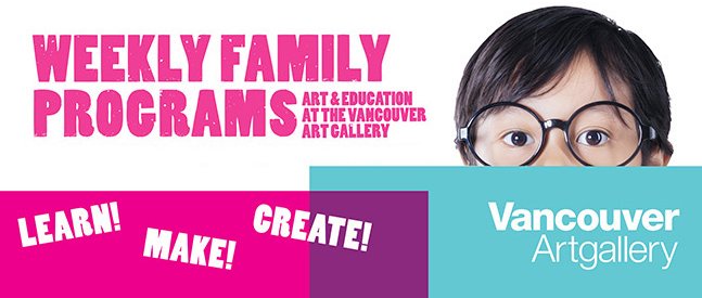 VanArtGallery's tweet photo. Regular Weekly Family Programs happen every Sunday in the Gallery. Come make are with us! Drop-in from 12-4pm. https://t.co/X6S1GFHqsY https://t.co/WmXJ5YVLQC