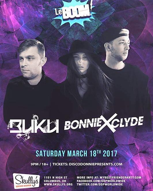 Sean2sixteen's tweet photo. Tonight #leboom #buku #bonnieandclyde #thunderstclair #sean2sixteen #sean216 #columbus #edm #dubstep #music #bassmusic #skullysmusicdiner https://t.co/MMepoe3TVN