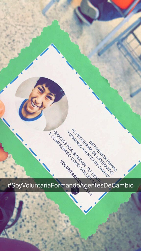 rominalamadrid's tweet photo. #soyvoluntarioformandoagentesdecambio https://t.co/INOHPhJwXZ