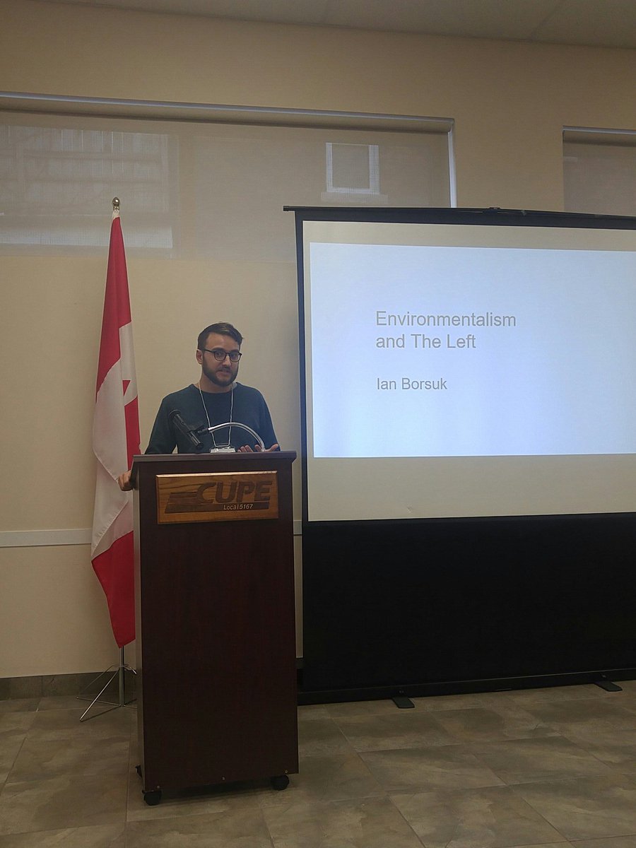 HammountainNDP's tweet photo. And Ian Borsuk is our next speaker, talking about Environmentalism and the Left! @designaresponse #DAR2017 https://t.co/vNFiAXExOu