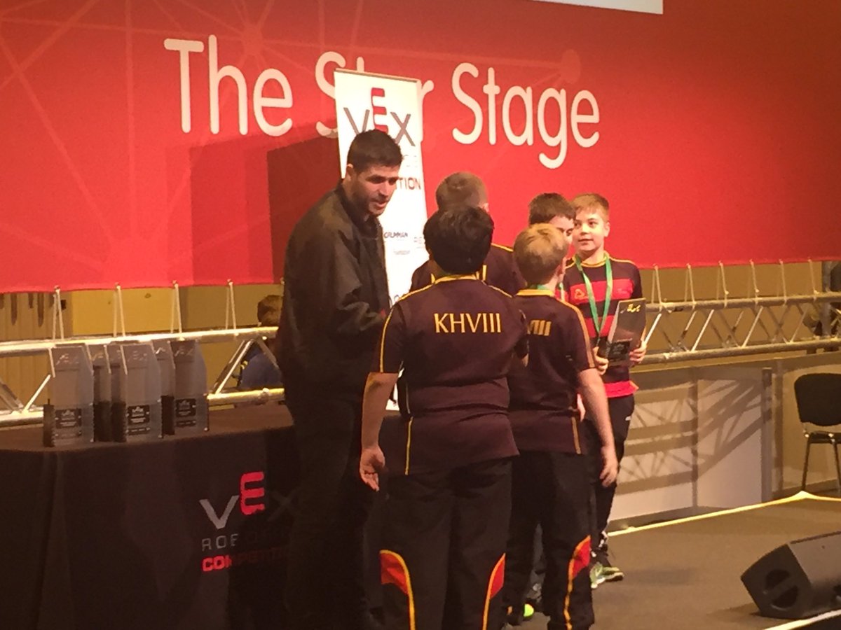 apollorobot's tweet photo. Fantastic few days with the @VEXRoboticsUK guys, judging the #VEXUKNationals at the @BigBangFair https://t.co/pkYhgdPerV