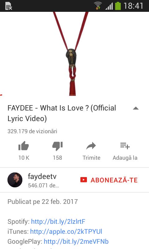 AdinaIvan1's tweet photo. @Faydee Wow, did u saw this, over #329K views on YouTube for #WhatIsLove! Congratulations! Up, up! #FA4Ever ♥♥♥♥♥♥♥ https://t.co/aqt9wueAB4