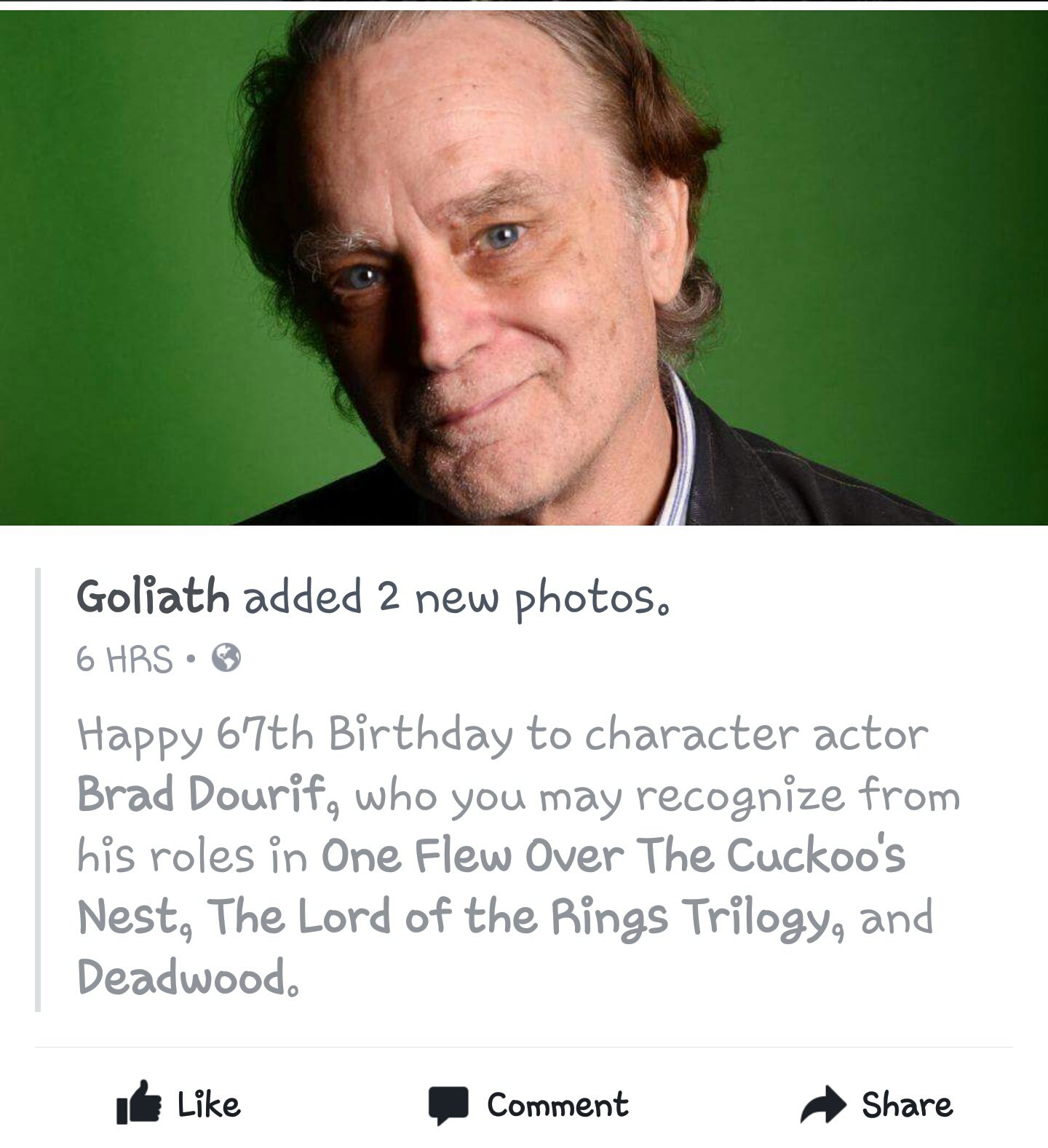 Happy 67th Bday AKA Chucky!!  Thank you for the laughs and screams!! 