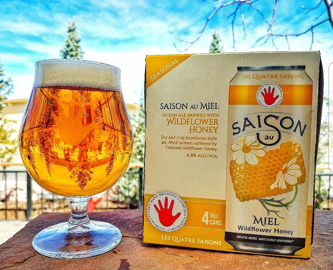 Spring is here and so is our new Saison au Miel! This wildflower honey saison is on draft now! #LesQuatresSaisons #SaisonAuMiel