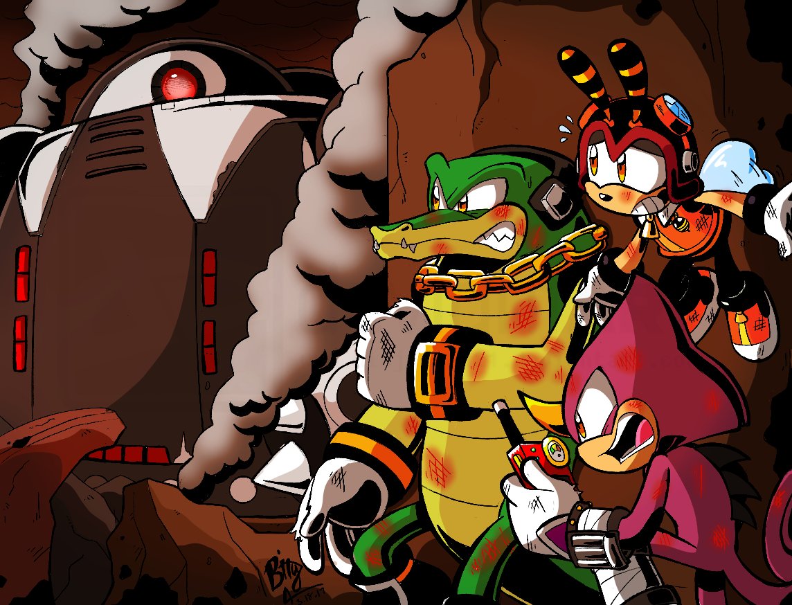 NinjaHaku21Art on X: And Done! Team Chaotix in Sonic Forces! (Vs