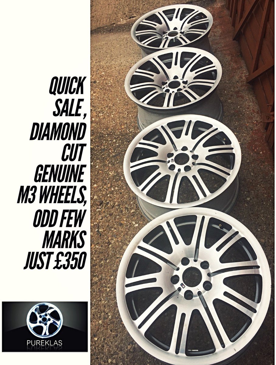 PureKlas's tweet image. #Bmw #m3 genuine #wheels for quick sale, £350 takes them, they have previously been #diamondcut