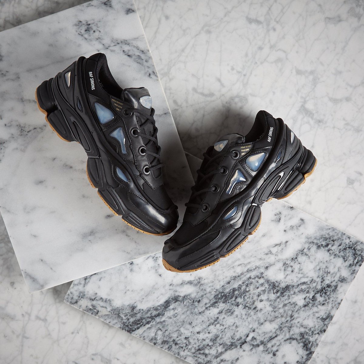 raf simons ozweego bunny black