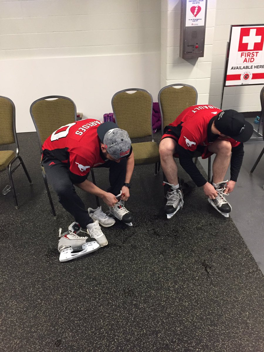 Calgary Stampeders (@calstampeders) on Twitter photo Here at <a href="/WinSportCanada/">WinSport</a> lacing up the skates for <a href="/NHLFlames/">Calgary Flames</a> Health Training Camp is <a href="/RParedes30/">Rene Paredes</a> and <a href="/Adamthibault/">Adam Thibault</a> #FlamesHTC #CFLCommunity Here at <a href="/WinSportCanada/">WinSport</a> lacing up the skates for <a href="/NHLFlames/">Calgary Flames</a> Health Training Camp is <a href="/RParedes30/">Rene Paredes</a> and <a href="/Adamthibault/">Adam Thibault</a> #FlamesHTC #CFLCommunity