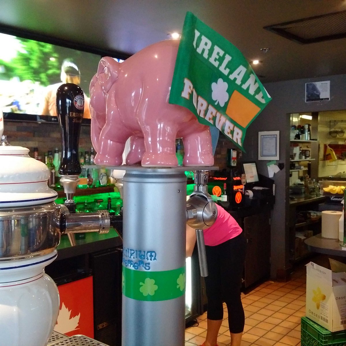 #pink <a href="/delirium/">me</a> goes #green @radbrothers #paddysday2017