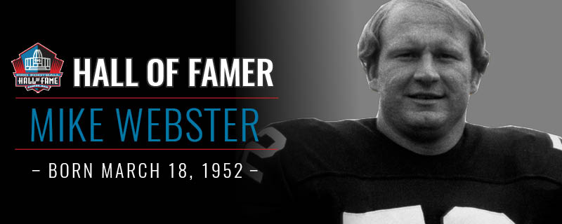 Happy Birthday to Wisconsin native and Wisconsin Athletic Hall of Famer Mike Webster   