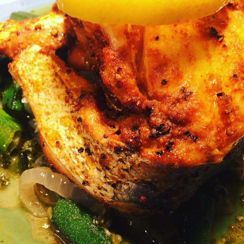Umm today's special Curried Hake #CaribbeanCroft #StokesCroft #Bristol #Hake