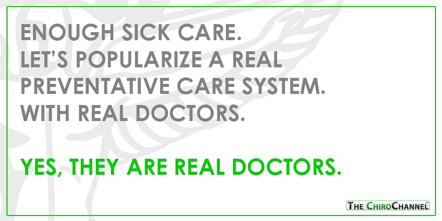 ChiroChannel's tweet image. #Chiropractic