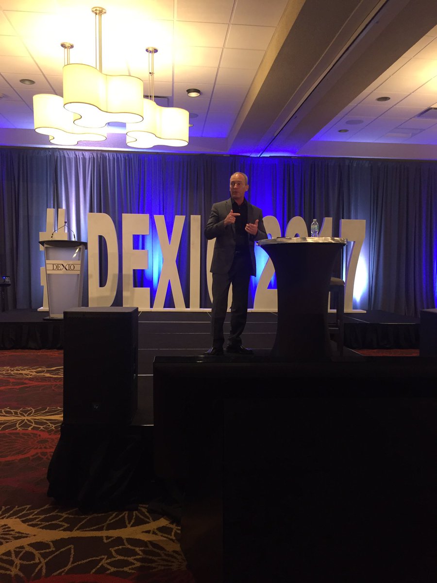 sharedmaclean's tweet photo. RT marketingRX: Excellent talk on leadership and the 5 shifts. By SteveGutzler
#DEXIO2017 https://t.co/NfAwSR8Qeg