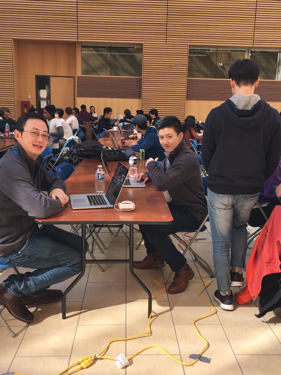 msnakisas's tweet photo. Mobile team working overtime!! #hackwithCA @CAinc @nwHacks https://t.co/kHf2aEOclY