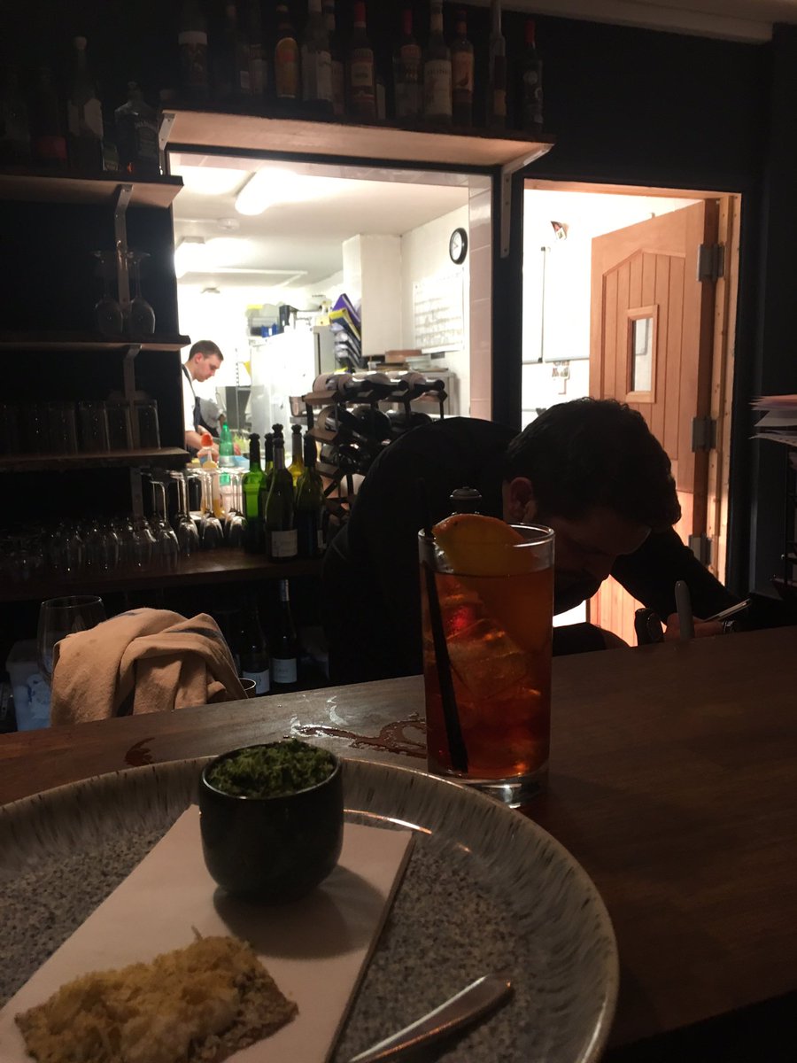Best seat in the house <a href="/BulrushBS6/">Bulrush Restaurant</a> insanely good snacks to set the tasting menu off!