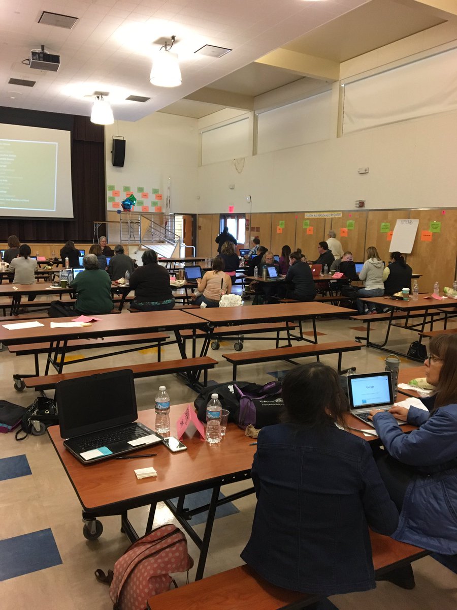 Katie_von_Husen's tweet photo. @WCCUSD K/1 teachers collaborating and planning application of newly acquired #edtech strategies.Precious time for #wccedtech culture shifts https://t.co/OUSgdYjBGD