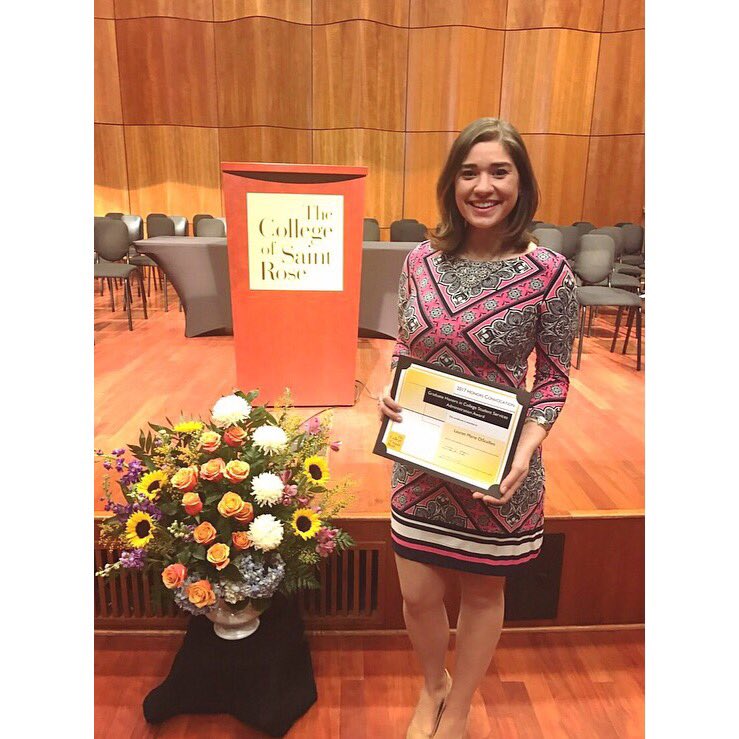 Received the Graduate Honors in College Student Services Administration today! #SAGrad